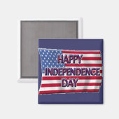 Tag der glücklichen Unabhängigkeit Magnet (Vorderseite/Rückseite)