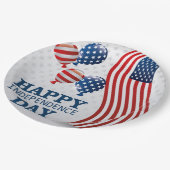 Tag der glücklichen Unabhängigkeit Pappteller (Schrägansicht)