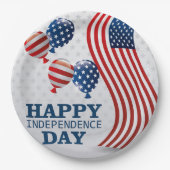Tag der glücklichen Unabhängigkeit Pappteller (Vorderseite)