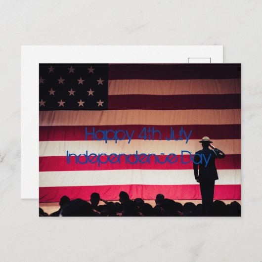 Tag der glücklichen Unabhängigkeit Postkarte (Vorne/Hinten)