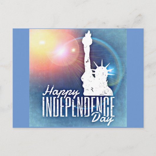 Tag der glücklichen Unabhängigkeit Postkarte (Vorderseite)