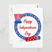 Tag der glücklichen Unabhängigkeit Postkarte (Vorne/Hinten)