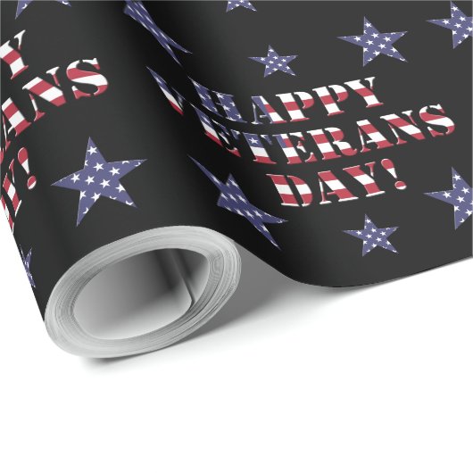 Tag der glücklichen US Flagge Geschenkpapier (Rolleneckpunkt)