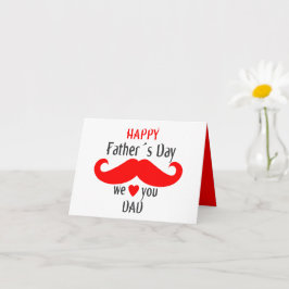 Tag der glücklichen Väter 2024 wir Liebe Sie Papa Karte