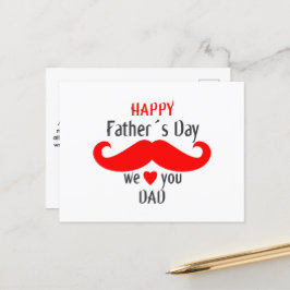 Tag der glücklichen Väter 2024 wir Liebe Sie Papa Postkarte