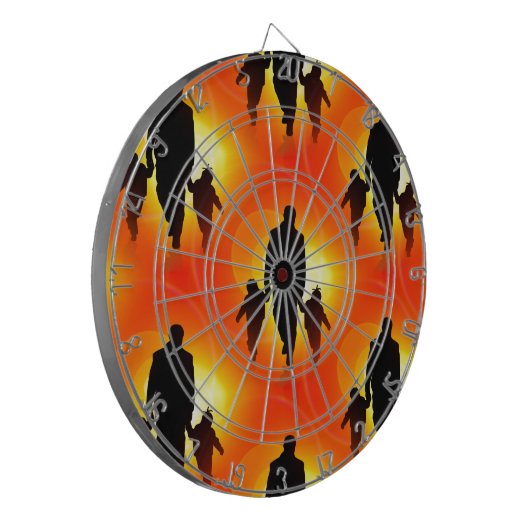 Tag der glücklichen Väter Dartscheibe (Vorderseite Links)