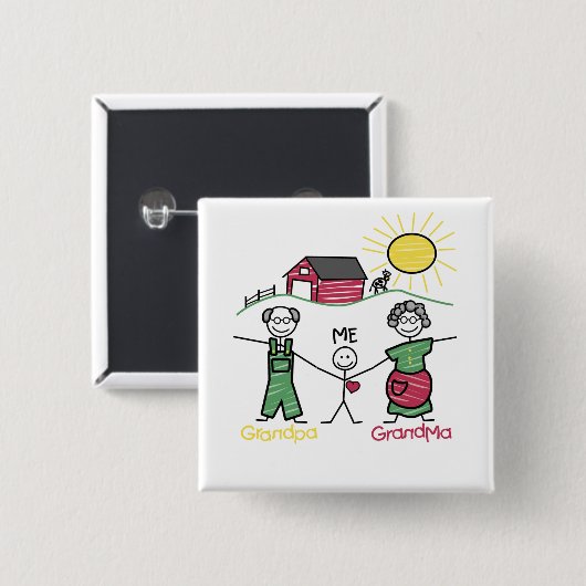 Tag der Großeltern Button (Vorne & Hinten)