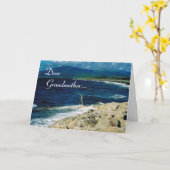 Tag der Großeltern/Großmutter- Seaview Karte (Gelbe Blume)