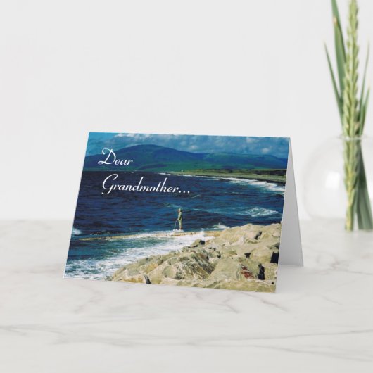 Tag der Großeltern/Großmutter- Seaview Karte (Vorderseite)