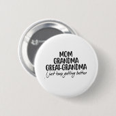 Tag der Großmütter der Mama Oma Button (Vorne & Hinten)