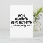 Tag der Großmütter der Mama Oma Einladung (Stehend Vorderseite)