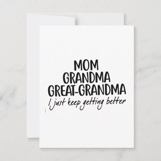 Tag der Großmütter der Mama Oma Einladung (Vorderseite)