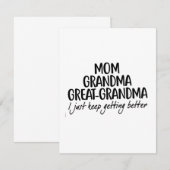 Tag der Großmütter der Mama Oma Einladung (Vorne/Hinten)