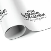 Tag der Großmütter der Mama Oma Geschenkpapier (Rolleneckpunkt)