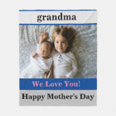 Tag der Großmütter Fleecedecke (Vorderseite)