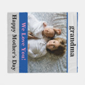 Tag der Großmütter Fleecedecke (Vorderseite (Horizontal))