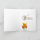 Tag der Großmutter, Tulpen voller Sonnenschein Karte (Innenseite)