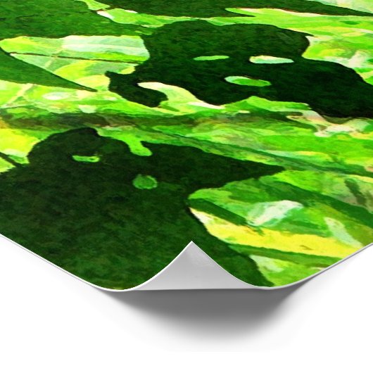 Tag der grünen Blätter Poster (Ecke)