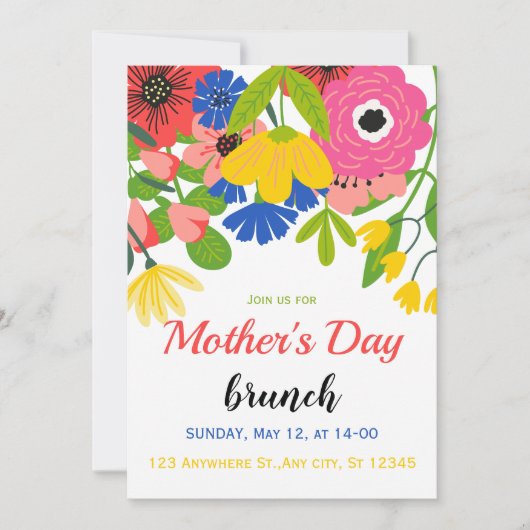 Tag der Grünen Weißen Blüte Einladung (Vorderseite)