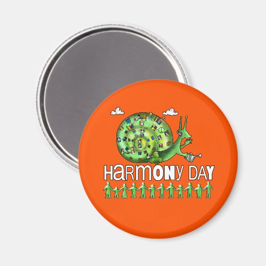 Tag der Harmonie Magnet (Vorderseite/Rückseite)