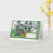 Tag der Heiligen Patrick, Vintag Karte (Gelbe Blume)