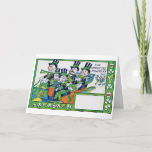 Tag der Heiligen Patrick, Vintag Karte