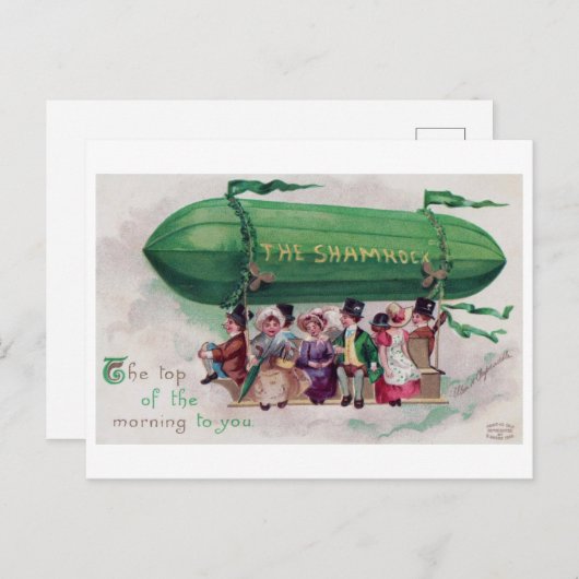 Tag der Heiligen Patrick, Vintag Postkarte (Vorne/Hinten)