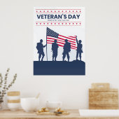 Tag der Helden Amerikas – Veteranentag 2025 Poster (Küche)