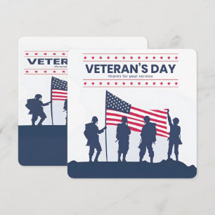 Tag der Helden Amerikas – Veterans Day 2025 Dankeskarte