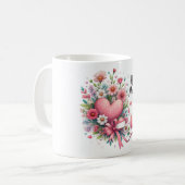 Tag der Herz- und Blumenmütter Kaffeetasse (Vorderseite Links)