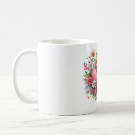 Tag der Herz- und Blumenmütter Kaffeetasse (Links)