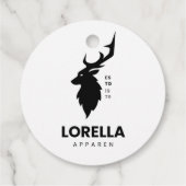Tag der Hirschgefälligkeit Geschenkanhänger (Rückseite)