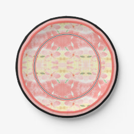 Tag der Hochzeit der Korallen Pappteller