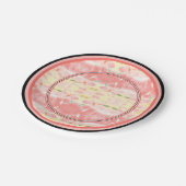 Tag der Hochzeit der Korallen Pappteller (Schrägansicht)