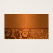 Tag der Hochzeit von Kupfer und Braunen Damask (Rückseite)