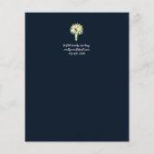 Tag der Hochzeit - Zeitliche Einladungen (Rückseite)