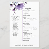 Tag der Hochzeitsfeier Foto & Blumen (Rückseite)