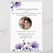 Tag der Hochzeitsfeier Foto & Blumen