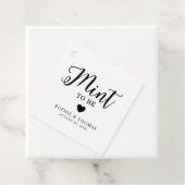 Tag der Hochzeitsnacht zu Gunsten Geschenkanhänger (Beispiel)