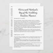 Tag der Hochzeitzeitspaare Einladung (Vorne/Hinten)