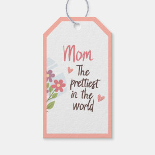 Tag der hübschen Mama - Blumenmutter Geschenkanhänger