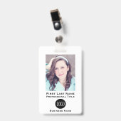 Tag der ID-Abzeichen Tag Abzeichen Weiß Ausweis (Vorderseite mit Clip)