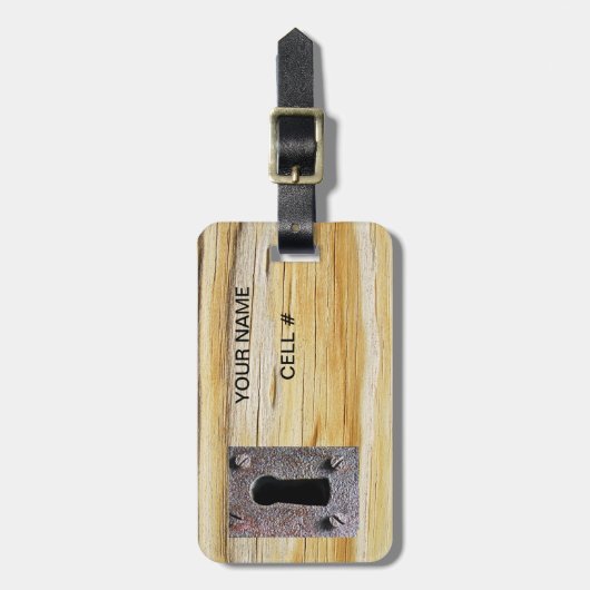 Tag der Immobilie Gepäckanhänger (Vorderseite vertikal)