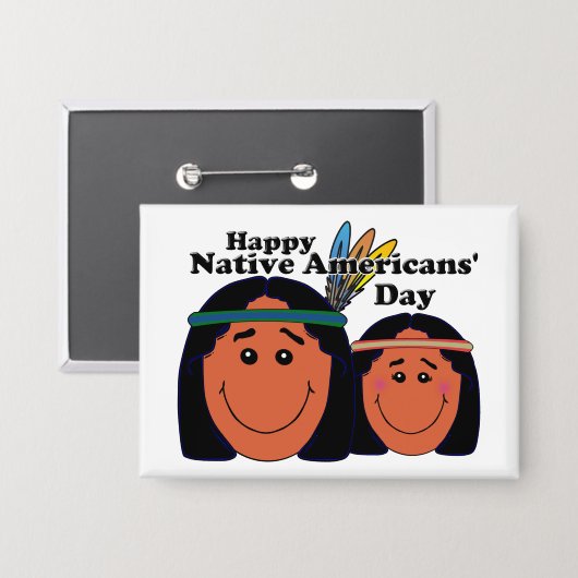 Tag der Indianer Button (Vorderseite/Rückseite)