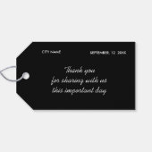 Tag der inspirierten Gastgeschenke Hochzeiten mit Geschenkanhänger (Rückseite Horizontal)