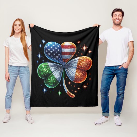 Tag der irischen Flagge ST PATRICKS Fleecedecke (Beispiel)