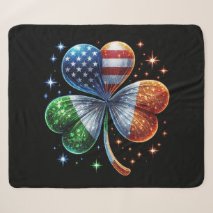 Tag der irischen Flagge ST PATRICKS Sherpadecke