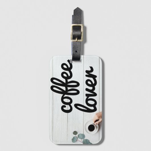 Tag der Kaffeepause Gepäckanhänger (Vorderseite Vertikal)