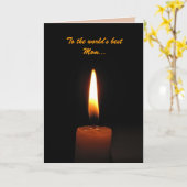 Tag der Kerzenflammmütter Karte (Gelbe Blume)