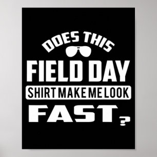 Tag der Kinder auf dem Feld für Teache gelb Feld T Poster